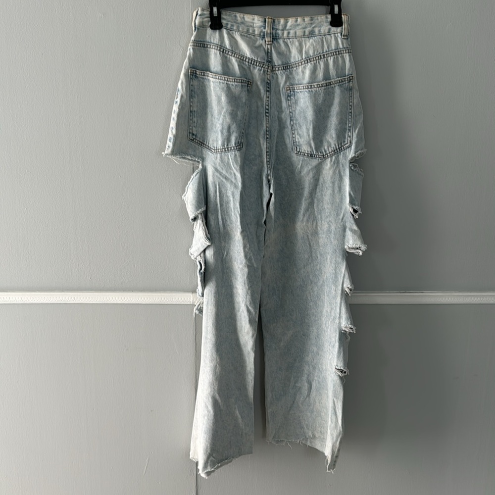 Highway Stressed Wide Legs Jeans 9 - Picture 2 of 4